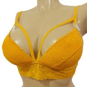 Victoria's Secret Vibrant Yellow Lace Bra